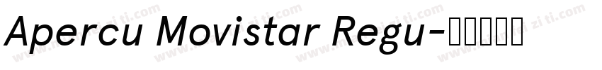 Apercu Movistar Regu字体转换